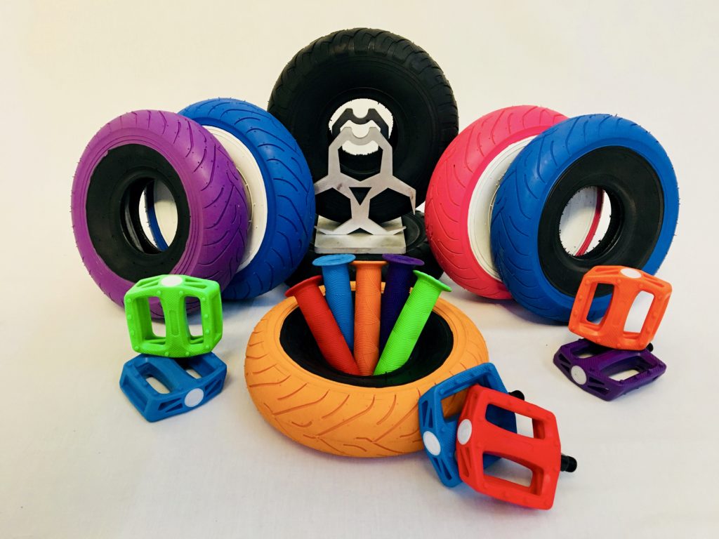 purple bmx grips